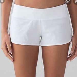 Lululemon white speed short